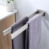 RUICER Handtuchhalter Wand, 40cm Zweiarmig Handtuchstange, Handtuchhalter für Bad & Küche,...