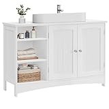 VASAGLE Waschbeckenunterschrank, Unterschrank, Badezimmerschrank, extra lang, 30 x 90 x 60 cm, 2...