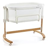 BABYGO Amila 3-in-1 Beistellbett aus Holz für Babys - Bequemes Babybett - Reisebett und Kinderbett...