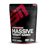 ESN Massive Weight Gainer, Chocolate Cream, 4 kg, ideal für die Massephase, bis zu 536 kcal pro...
