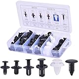 100 Stück Befestigungsclips Auto, 6 Arten Universal Spreiznieten mit Aufbewahrungsbox, Auto...