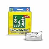 TravelJohn Einweg-Urinale, wiederverschließbar, Unisex, 2 x 3 Packungen