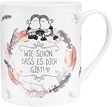 Sheepworld XL-Tasse Motiv 'Schön' | Riesentasse aus Porzellan, Jumbo-Tasse, 60 cl, mit lustigem...