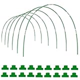 Wachstunnel für Hochbeet, 36 PCS Pflanztunnel Bögen,Folientunnel Bögen,DIY Gewächshausreifen...