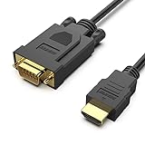 BENFEI HDMI zu VGA Konverter-Kabel 1,8M, Unidirektional HDMI zu VGA D-SUB 15 Pin M/M Unterstützung...