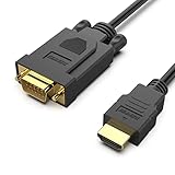 BENFEI HDMI zu VGA Konverter-Kabel 1,8M, Unidirektional HDMI zu VGA D-SUB 15 Pin M/M Unterstützung...