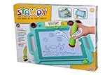 Simba 106334629 - Stampy Maltafel für Kinder, 41x29cm, magnetische Zaubertafel mit Sound-Stift, 4...