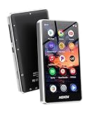 AGXOV 144GB MP3-Player mit WLAN & Bluetooth, 4,02-Zoll Touchscreen MP4 Player, Silbern Metallrahmen...