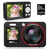 Rollei Compactline 64 Dual Screen Digitalkamera, 64MP 4K Fotoapparat mit Dual Display Kompaktes...