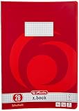 Herlitz 3322807 Schulheft (A4, kariert mit Rand, Lineatur 28) 16 Blatt, 10er Packung