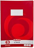 Herlitz 3322807 Schulheft (A4, kariert mit Rand, Lineatur 28) 16 Blatt, 10er Packung