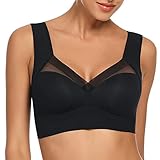 WOWENY Damen Nahtlos Spitzen BH ohne Bügel Weicher Damen Push-Up BH Gepolstert - Atmungsaktiver und...