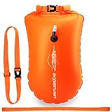 LimitlessXme Schwimmboje & Trockensack — 28l Orange. Sicherheit beim Schwimmen, Open Water und...