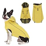 Vejaoo Regenmantel Hund Wasserdicht, Reflektierend Regenjacke mit Kapuze für Hund, Verstellbare...