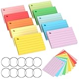 Chiluxendo 1000 Blätter Karteikarten A8, Moderationskarten, Lernkarten Flashcards, Vokabelkarten...