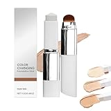 Farbangepasster Foundation-Stick Concealer mit Pinsel an beiden Enden, für alle Hauttöne geeignet