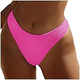 Generisch 2026 Damen-Bikinihose mit niedriger Taille, Badehose, Strandshorts, Geraffte Unterseite,...