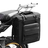 Generico Motorrad-Seitentaschen, Hecktasche | wasserdichte Topcase 30L große Kapazität für Damen,...