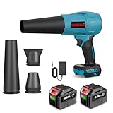 ONEVAN Turbo Gebläse Akku mit 2 6000mAh Akkus, 576km/h Bürstenloses Schneefräse mit 4...