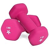 Yes4All G1EK Hex Neopren Hanteln Set Gewichte für Krafttraining Yoga Pilate - Kurzhanteln 2er set,...