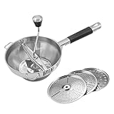Edelstahl-Kartoffelpresse, Manuelle Passiermühle, Kartoffelstampfer Mit 3 Austauschbaren...
