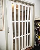 PVC-Falttüren für platzsparende Aufbewahrung, Akkordeon-Stil mit Griff für Schrank, Badezimmer,...