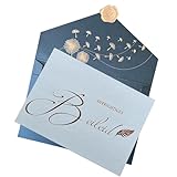 Plantvibes Aufrightiges Beileid Trauerkarten mit Umschlag und Vintage-Siegel - Beileidskarten...