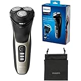 Philips Shaver Series 3000 - Elektrischer Nass- und Trockenrasierer für Herren mit ausklappbarem...