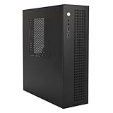 Mi NI ITX PC Gehäuse, Kleines Computergehäuse aus Vollstahl mit Zwei Lüftern, USB 2.0- und...