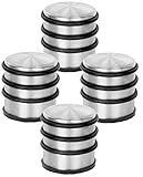 HRB Türstopper Edelstahl hoch massiv 4 Stück - Schwerer Türstopper Boden mit modernen Design,...