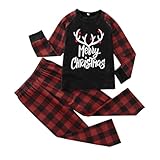 Generisch Weihnachtspullover Familie Set Weihnachts Pyjama Set,Familie Weihnachtspyjama,Matching...