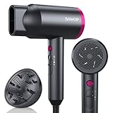 Sawop Haartrockner mit Diffusor, Föhn für lockiges Haar für Damen/Herren, 1800 Watt Ionischer...