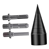 Tofficu 4 Stück Teiliges Kegelbohrer set für Bohrmaschine Holzspalter bohrer aus Hochhärtendem...