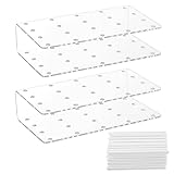2 STK Cake Pop Ständer & 100 STK Cake Pop Stiele Set, Cakepopständer, transparent 20 Löcher Cake...