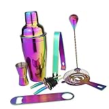 SOIMISS 8 Stück Teiliges Cocktail Shaker Set Trinkmixer Barwerkzeug Bunte Beschichtung Bartender...