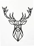 Pet-Jos Hirsch 50 cm Wanddeko Holz Hirschköpfe Deko Wanddekoration Deer Wooden Wall Decoration Wall...