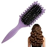 Bounce Lockenbürste, Universeller Curly Hair Brush, Haarbürste Ohne Ziepen, Haarbürste zum...