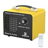 JOBYNA Ozongenerator Auto mit Fernbedienung 10,000mg/h, Tragbar O3 Ozon-Luftreiniger Ozongerät mit...