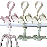 WideSmart 6 Stück Taschenhalter Handtaschenhalter,Drehbare Handtaschen-Kleiderbügel...