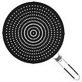 Royouzi Silikon Spritzschutz, 32cm Fettspritzern für Pfanne, Pfannen Spritzschutz mit Klappbarem...