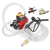 Dieselpumpe 600W 35l/min Heizölpumpe Ölabsaugpumpe mit Rückschlagventil, 4m Druckschlauch und...