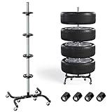 Felgenbaum XL fahrbar für Autoreifen bis 295mm – Reifenständer belastbar bis 150kg inkl. Reifen...