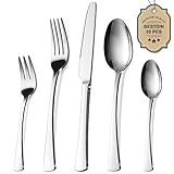 Bestdin Besteck Set 6 Personen, 30 teilig Edelstahl Besteckset, Essbesteck Set mit Messer Gabel...