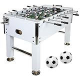 GAMES PLANET Kickertisch Leeds in 6 Farben, Tischfußball, Tischkicker, inkl. 4 Bälle + 2...
