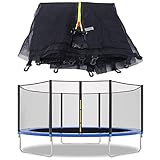 Trampolin-Gehege Sicherheitsnetz Ersatz für runden Rahmen – Outdoor Trampolin Bounce, Zaun im...