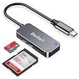 SD Kartenleser, Beikell Highspeed USB C 3.0 auf SD/Micro SD Kartenlesegerät Adapter mit...