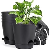 Homeuouz 6 Packs Blumentopf Selbstbewässernd, 12.7cm Pflanzentopf mit Bewässerungssystem,...