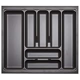 Orga-Box I Besteckeinsatz 519 x 473 lavagrau mit Perlstruktur für Tandembox Antaro/Intivo u....
