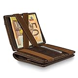 WEST - Magic Wallet (Klassiker) mit großes Münzfach - inklusive edler Geschenkbox - Geldbeutel mit...