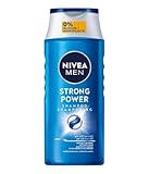 NIVEA MEN Strong Power Shampoo, kräftigendes Haarshampoo ohne Silikone und Mikroplastik, Männer...